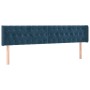 Box spring bed with dark blue velvet mattress 180x200 cm by vidaXL, Beds and slatted bases - Ref: Foro24-3131157, Price: 543,...