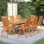 Garten-Essgruppe 9-teilig aus massivem Akazienholz von vidaXL, Gartensets - Ref: Foro24-3079642, Preis: 868,51 €, Rabatt: %