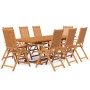 Garden dining set 9 pieces solid acacia wood by vidaXL, Garden sets - Ref: Foro24-3079642, Price: 868,51 €, Discount: %