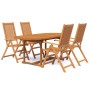 Garden dining set 5 pieces solid acacia wood by vidaXL, Garden sets - Ref: Foro24-3079643, Price: 496,95 €, Discount: %