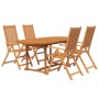 Garden dining set 5 pieces solid acacia wood by vidaXL, Garden sets - Ref: Foro24-3079643, Price: 496,95 €, Discount: %