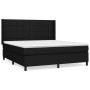 Box spring bed with black fabric mattress 180x200 cm by vidaXL, Beds and slatted bases - Ref: Foro24-3131451, Price: 644,65 €...