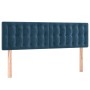 Cama box spring con colchón terciopelo azul oscuro 140x200 cm de vidaXL, Camas y somieres - Ref: Foro24-3131205, Precio: 445,...