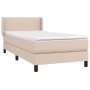 Cama box spring con colchón cuero sintético capuchino 100x200cm de vidaXL, Camas y somieres - Ref: Foro24-3130648, Precio: 35...