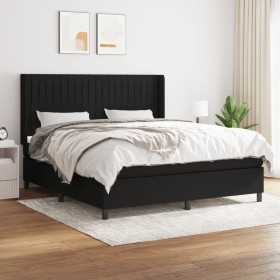 Cama box spring con colchón tela negro 180x200 cm de vidaXL, Camas y somieres - Ref: Foro24-3131611, Precio: 641,43 €, Descue...