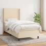 Cama box spring con colchón tela color crema 100x200 cm de vidaXL, Camas y somieres - Ref: Foro24-3131254, Precio: 398,40 €, ...