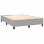 Cama box spring con colchón tela gris claro 140x190 cm de vidaXL, Camas y somieres - Ref: Foro24-3131665, Precio: 596,77 €, D...