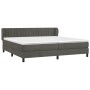 Cama box spring con colchón terciopelo gris oscuro 200x200 cm de vidaXL, Camas y somieres - Ref: Foro24-3131100, Precio: 611,...