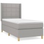 Cama box spring con colchón tela gris claro 80x200 cm de vidaXL, Camas y somieres - Ref: Foro24-3131945, Precio: 330,03 €, De...