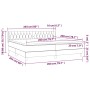 Cama box spring con colchón terciopelo rosa 200x200 cm de vidaXL, Camas y somieres - Ref: Foro24-3131164, Precio: 584,07 €, D...