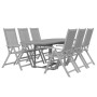 Garten-Essgruppe 7-teilig aus massivem Akazienholz von vidaXL, Gartensets - Ref: Foro24-3079649, Preis: 639,99 €, Rabatt: %