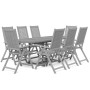 9-teiliges Garten-Esszimmer-Set aus massivem Akazienholz von vidaXL, Gartensets - Ref: Foro24-3079650, Preis: 751,99 €, Rabat...