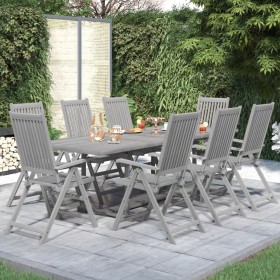 9-piece solid acacia wood garden dining set by vidaXL, Garden sets - Ref: Foro24-3079652, Price: 791,99 €, Discount: %