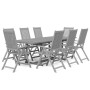 9-piece solid acacia wood garden dining set by vidaXL, Garden sets - Ref: Foro24-3079652, Price: 830,48 €, Discount: %