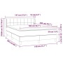 Box spring bed with pink velvet mattress 140x200 cm by vidaXL, Beds and slatted bases - Ref: Foro24-3130966, Price: 461,18 €,...