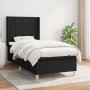 Cama box spring con colchón tela negro 90x190 cm de vidaXL, Camas y somieres - Ref: Foro24-3131955, Precio: 352,87 €, Descuen...