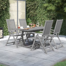 Garten-Essgruppe 5-teilig aus massivem Akazienholz von vidaXL, Gartensets - Ref: Foro24-3079655, Preis: 442,99 €, Rabatt: %