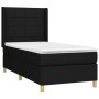 Box spring bed with black fabric mattress 100x200 cm by vidaXL, Beds and slatted bases - Ref: Foro24-3131971, Price: 361,87 €...