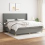 Cama box spring con colchón tela gris oscuro 200x200 cm de vidaXL, Camas y somieres - Ref: Foro24-3131858, Precio: 680,70 €, ...