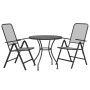 Set de comedor de jardín 3 pzas malla metal expandido antracita de vidaXL, Conjuntos de jardín - Ref: Foro24-3084713, Precio:...