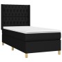 Box spring bed with black fabric mattress 100x200 cm by vidaXL, Beds and slatted bases - Ref: Foro24-3132211, Price: 364,97 €...