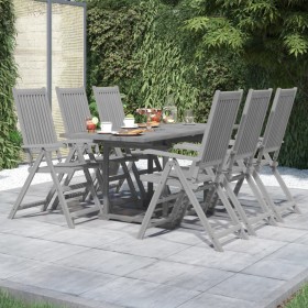 Garden dining set 7 pieces solid acacia wood by vidaXL, Garden sets - Ref: Foro24-3079656, Price: 507,99 €, Discount: %