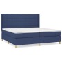 Box spring bed with blue fabric mattress 200x200 cm by vidaXL, Beds and slatted bases - Ref: Foro24-3132023, Price: 695,64 €,...