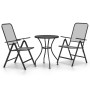 Set de comedor de jardín 3 pzas malla metal expandido antracita de vidaXL, Conjuntos de jardín - Ref: Foro24-3084709, Precio:...