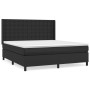 Box spring bed with black synthetic leather mattress 180x200 cm by vidaXL, Beds and slatted bases - Ref: Foro24-3132513, Pric...