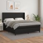 Box spring bed with black synthetic leather mattress 180x200 cm by vidaXL, Beds and slatted bases - Ref: Foro24-3132393, Pric...