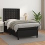 Cama box spring con colchón cuero sintético negro 80x200 cm de vidaXL, Camas y somieres - Ref: Foro24-3132465, Precio: 355,24...