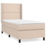 Cama box spring con colchón cuero sintético capuchino 100x200cm de vidaXL, Camas y somieres - Ref: Foro24-3132428, Precio: 40...