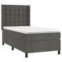 Cama box spring con colchón terciopelo gris oscuro 80x200 cm de vidaXL, Camas y somieres - Ref: Foro24-3132886, Precio: 318,0...