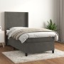 Cama box spring con colchón terciopelo gris oscuro 100x200 cm de vidaXL, Camas y somieres - Ref: Foro24-3132544, Precio: 373,...