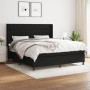 Cama box spring con colchón tela negro 180x200 cm de vidaXL, Camas y somieres - Ref: Foro24-3131691, Precio: 679,03 €, Descue...