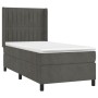 Box spring bed with dark gray velvet mattress 100x200 cm by vidaXL, Beds and slatted bases - Ref: Foro24-3132784, Price: 380,...