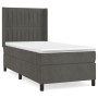 Cama box spring con colchón terciopelo gris oscuro 90x200 cm de vidaXL, Camas y somieres - Ref: Foro24-3132778, Precio: 344,6...