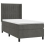 Cama box spring con colchón terciopelo gris oscuro 90x200 cm de vidaXL, Camas y somieres - Ref: Foro24-3132778, Precio: 344,6...