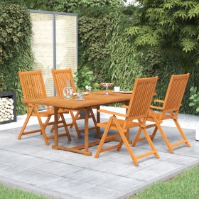 Garden dining set 5 pieces solid acacia wood by vidaXL, Garden sets - Ref: Foro24-3079637, Price: 523,51 €, Discount: %