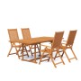 Garden dining set 5 pieces solid acacia wood by vidaXL, Garden sets - Ref: Foro24-3079637, Price: 524,00 €, Discount: %