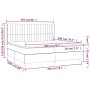 Cama box spring con colchón terciopelo rosa 200x200 cm de vidaXL, Camas y somieres - Ref: Foro24-3132824, Precio: 654,91 €, D...