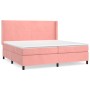 Cama box spring con colchón terciopelo rosa 200x200 cm de vidaXL, Camas y somieres - Ref: Foro24-3132584, Precio: 652,70 €, D...