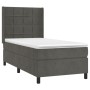 Cama box spring con colchón terciopelo gris oscuro 90x190 cm de vidaXL, Camas y somieres - Ref: Foro24-3132652, Precio: 345,5...