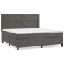 Cama box spring con colchón terciopelo gris oscuro 160x200 cm de vidaXL, Camas y somieres - Ref: Foro24-3132868, Precio: 593,...