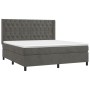 Cama box spring con colchón terciopelo gris oscuro 160x200 cm de vidaXL, Camas y somieres - Ref: Foro24-3132868, Precio: 593,...