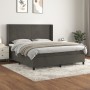 Cama box spring con colchón terciopelo gris oscuro 160x200 cm de vidaXL, Camas y somieres - Ref: Foro24-3132568, Precio: 553,...