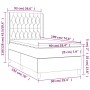 Box spring bed with pink velvet mattress 90x190 cm by vidaXL, Beds and slatted bases - Ref: Foro24-3132836, Price: 372,89 €, ...