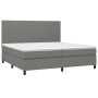 Cama box spring colchón y luces LED tela gris claro 200x200 cm de vidaXL, Camas y somieres - Ref: Foro24-3134742, Precio: 719...