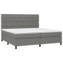 Cama box spring colchón y luces LED tela gris claro 200x200 cm de vidaXL, Camas y somieres - Ref: Foro24-3135142, Precio: 715...