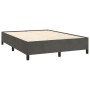 Boxspringbett mit dunkelgrauer Samtmatratze 140x200 cm von vidaXL, Betten und Lattenroste - Ref: Foro24-3132742, Preis: 512,7...